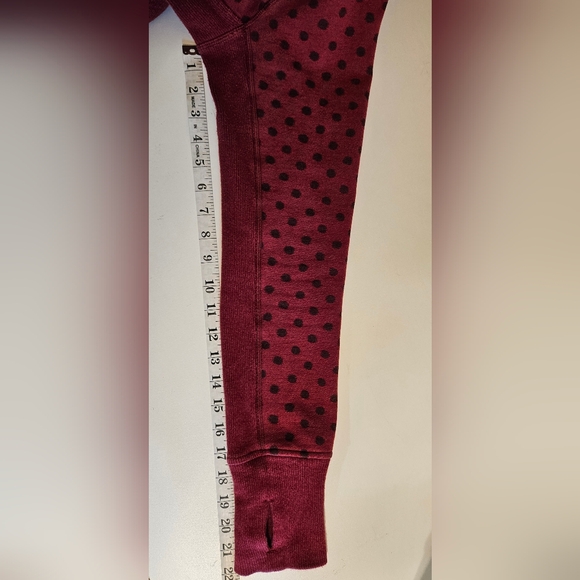 Lululemon Scuba Hoodie IIGhost Dot Heathered Cranberry Bordeaux Drama size 12 - Picture 9 of 9